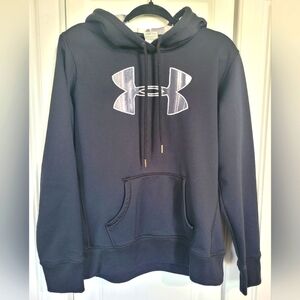 Under Armour Mens Black Hoodie, Size Medium, Cold Gear Storm 1